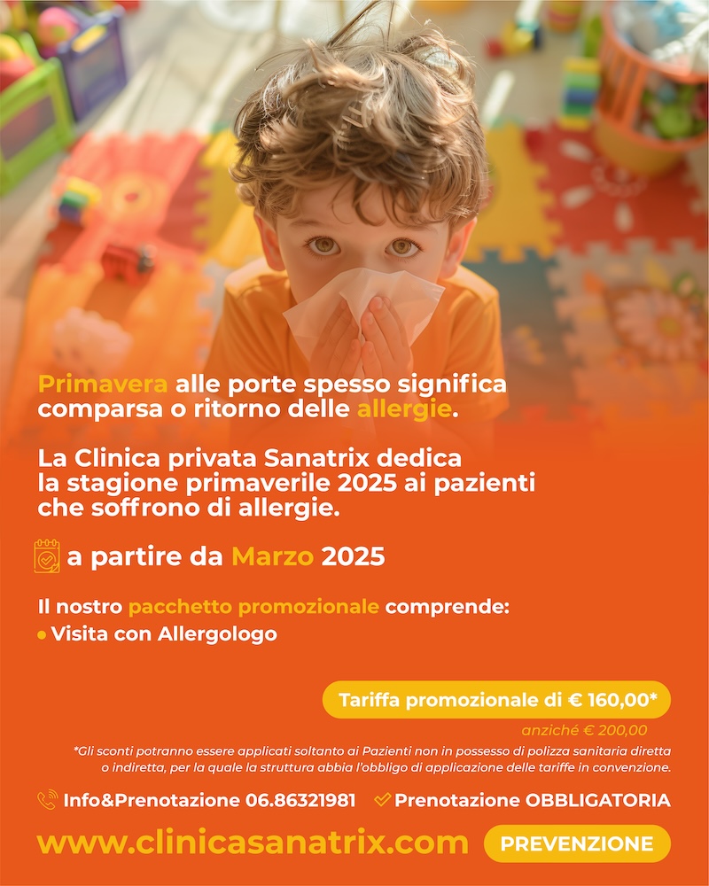 Giornate di prevenzione allergologia Roma primavera 2025 Clinica Sanatrix 4