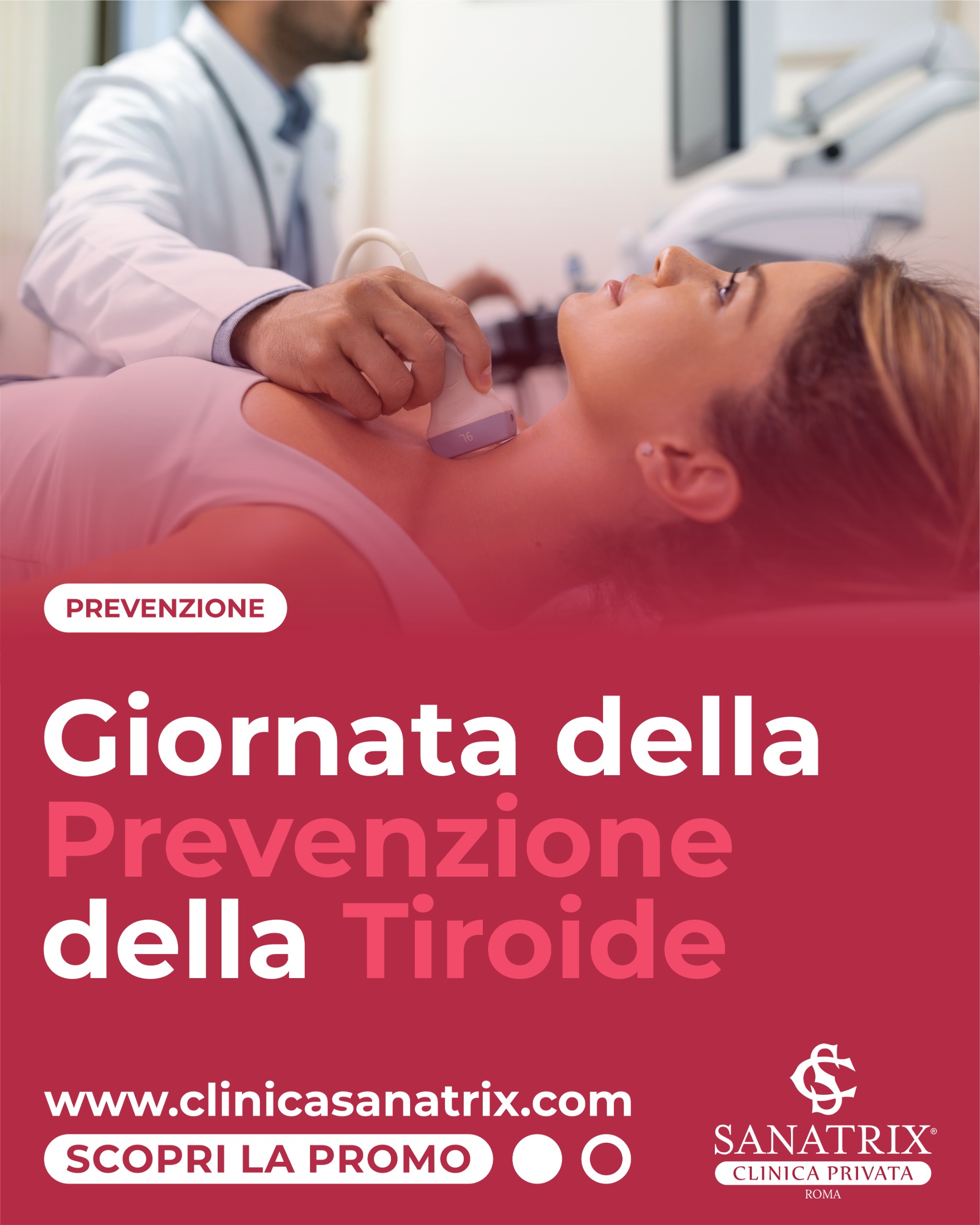 Giornata Prevenzione della tiroide Roma Promozione Clinica Sanatrix